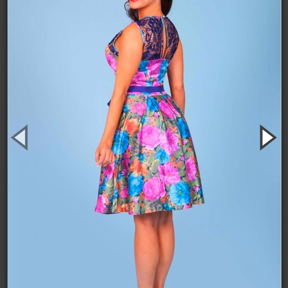 NWT Tatyana | Floral Pinup Dress - Picture 5 of 7
